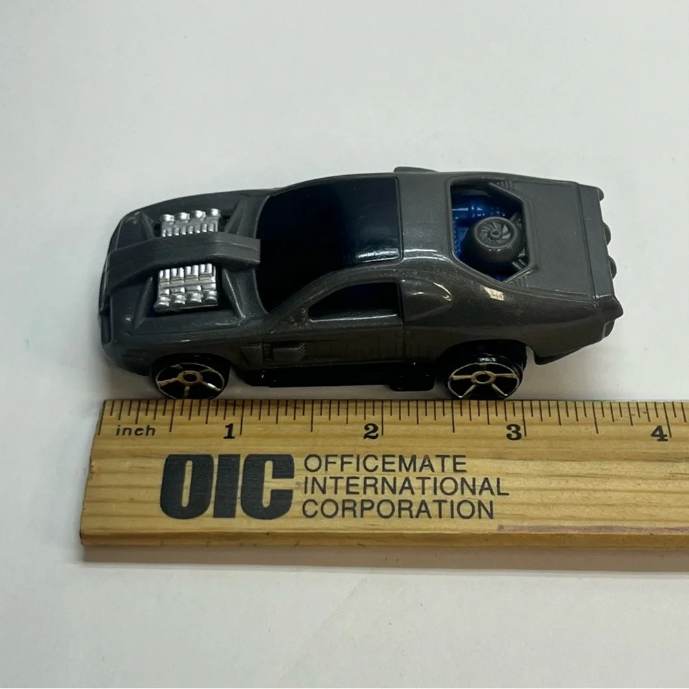 hot wheels hollowback car mcdonalds happy meal toy 2017 gray muscle car‎